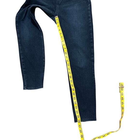 Spanx Ankle Skinny Jeans Tummy Control Dark Blue Size Large - Picture 12 of 12